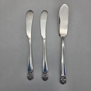 1847 Rogers Bros Eternally Yours Silverplate Butter Knife Spreader Lot 3pc 1941